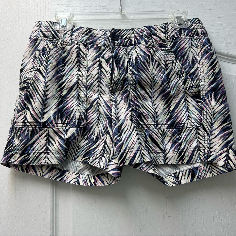 Banana Republic Floral Blue Shorts Sz 4